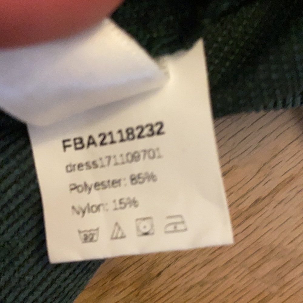 Green Corduroy Overall Dress. XS - Picture 11 of 11
